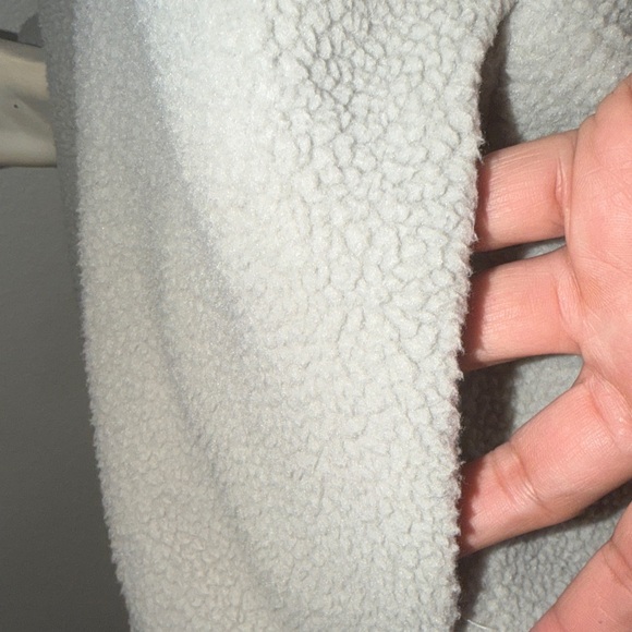 Columbia Sportswear Sherpa Fleece Pullover | Colorblock Grey & White | Large - Picture 8 of 9